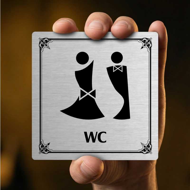 WC společné, 118x118mm, bílá, Nebraska